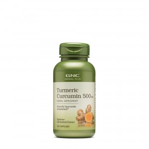 GNC Herbal Plus® Turmeric Curcumin 500 mg, Turmeric Curcumina,100 cps