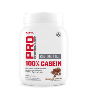 GNC Pro Performance® 100% Casein, Cazeina, cu Aroma de Ciocolata, 980 g 