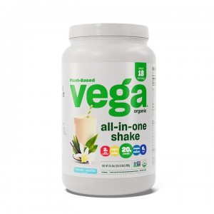 Vega® One All-In-One Nutritional Shake, Proteina Vegetala, cu Aroma de Vanilie, 689 g