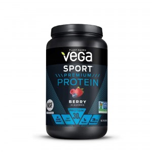 Vega™ Sport Premium Protein, Proteina Vegetala, cu Aroma de Fructe de Padure, 801 g