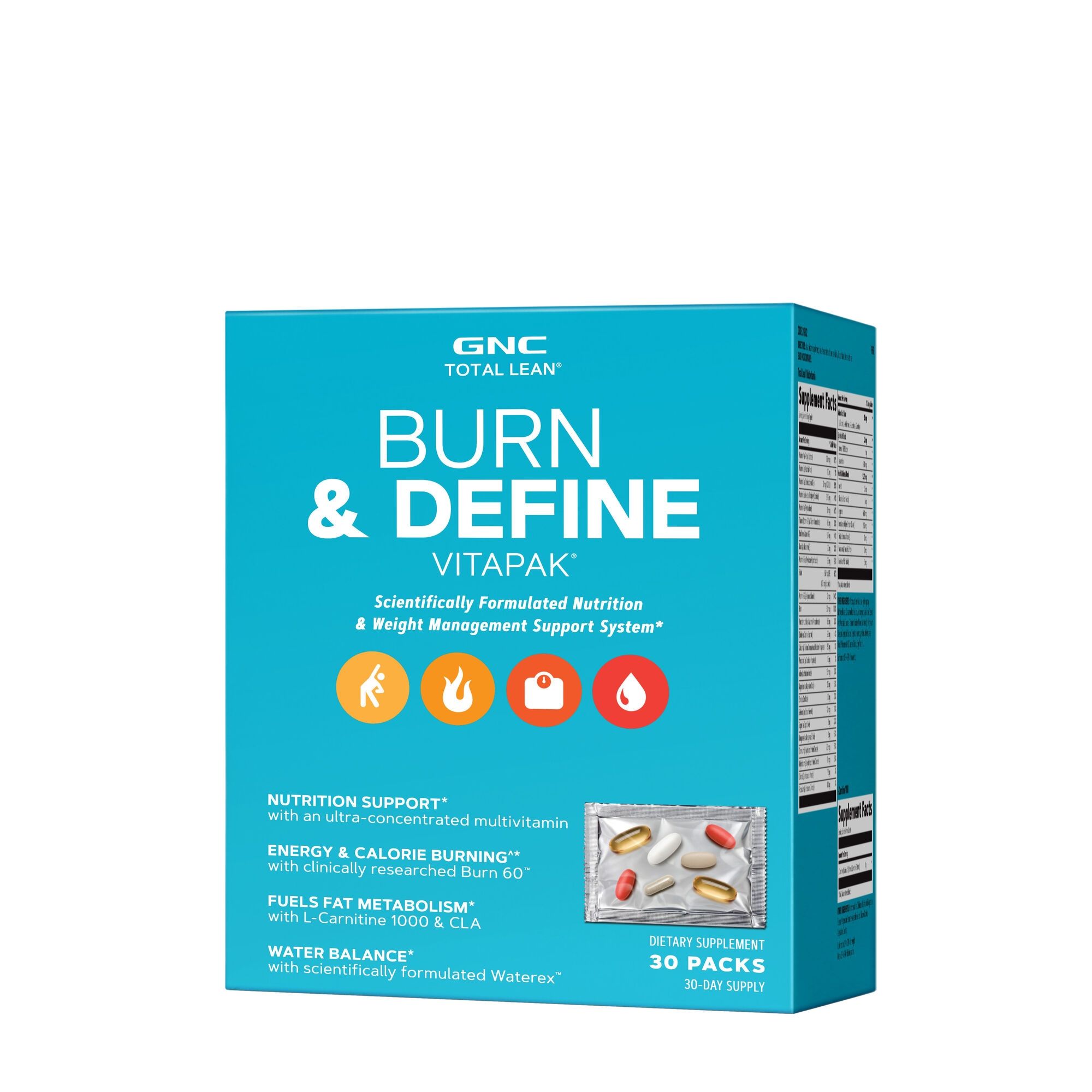 GNC Total Lean® Burn & Define Vitapak®, Program Complet de Slabit