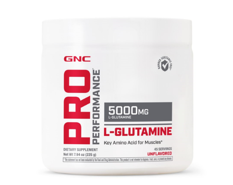 Suplimente alimentare - Gnc Pro Performance Micronized L-glutamine 5000 Mg, L-glutamina Micronizata Pudra Fara Aroma, 225 G